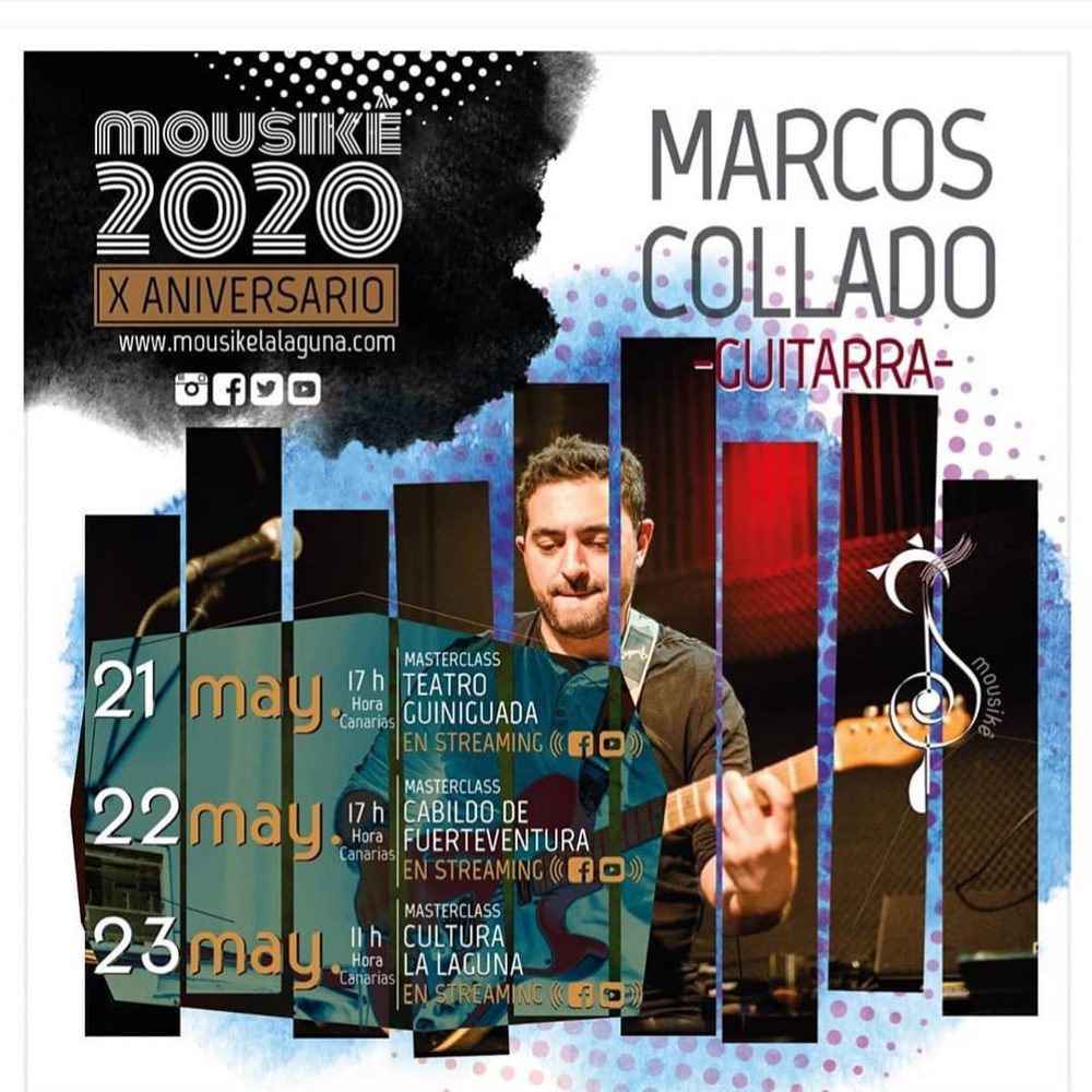 Masterclasses en streaming para Mousikê La Laguna, Teatro Guiniguada y Cabildo de Fuerteventura, mayo de 2020
