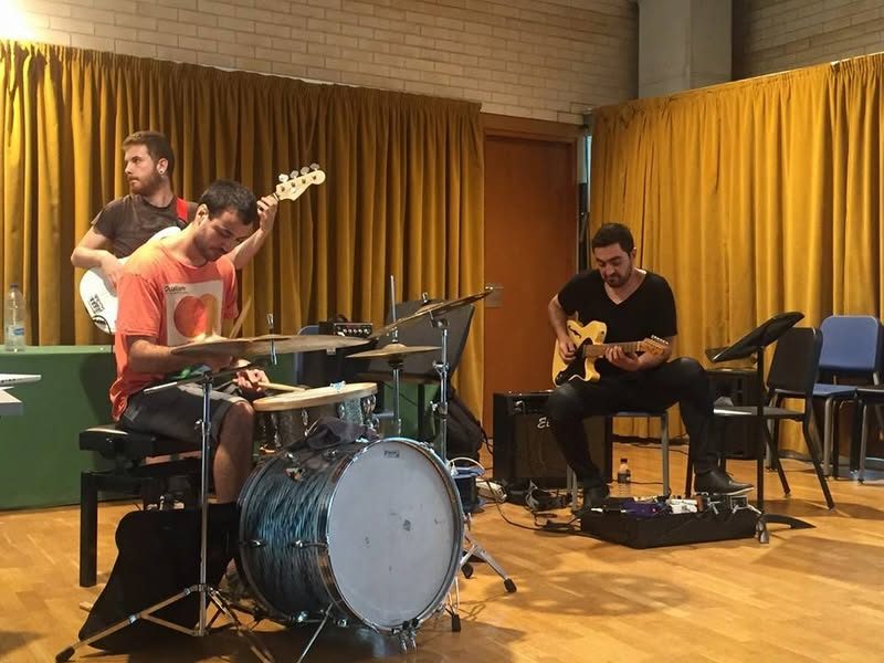Conservatorio de Palma, julio de 2015: el trío en clase