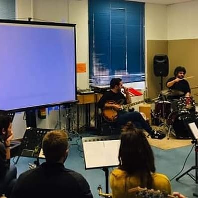 Curso en la Escuela Municipal de Música de Zaragoza con Miguel Benito, noviembre de 2018
