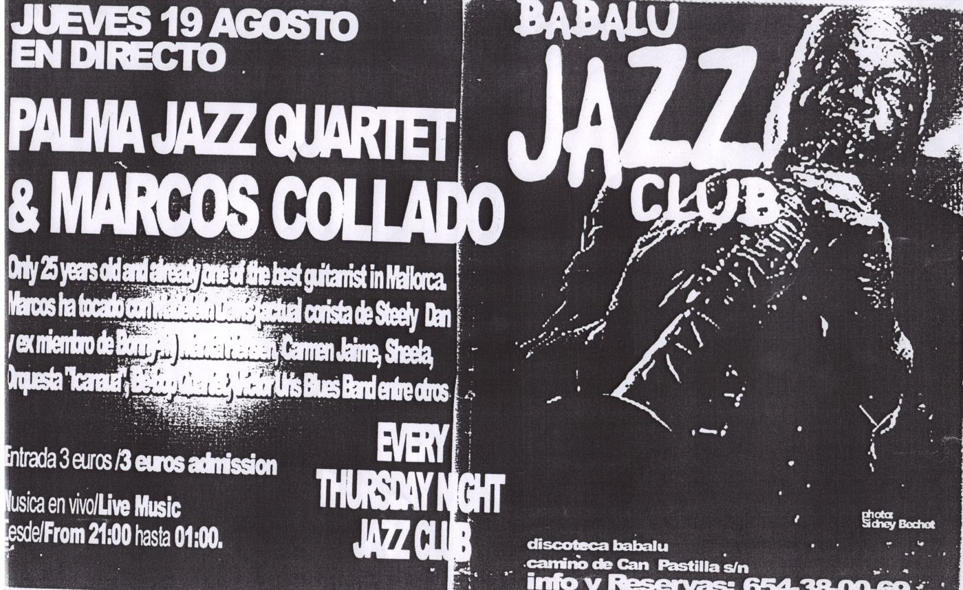 Palma Jazz Quartet & Marcos Collado · Babalú Jazz Club, Can Pastilla