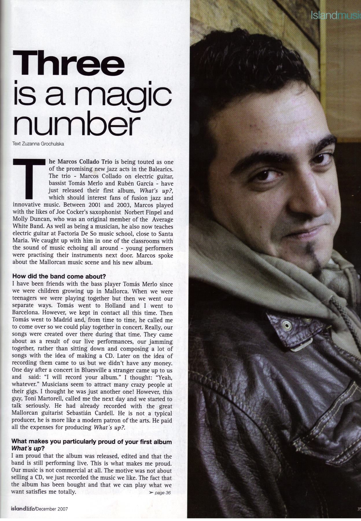Three is a magic number (entrevista)